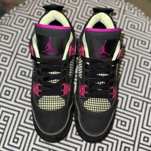 Nike Air Jordan 4 Retro Sneakers 30th GG "Fuchsia" - Size 4.5Y